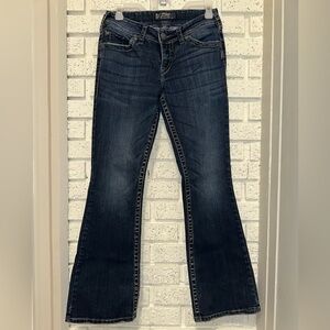 Silver Jeans Suki Dark Blue Flare Women's Jeans